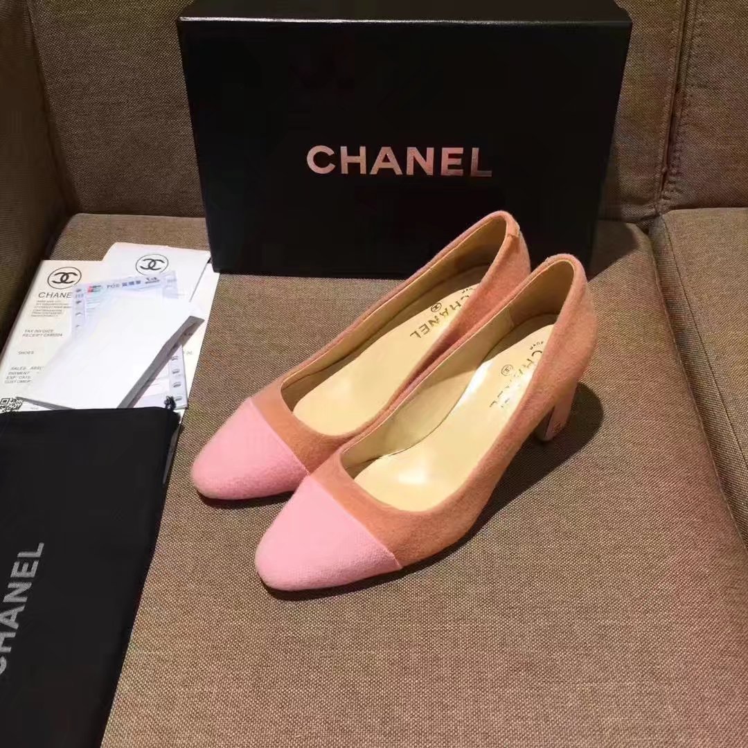 Chanel Pump Leather CH2146 Pink Chanel Pump Leather CH2146 Pink