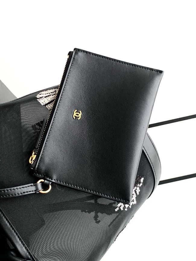 Chanel Large Bucket Bag AS6189 Transparent & black Chanel Large Bucket Bag AS6189 Transparent & black