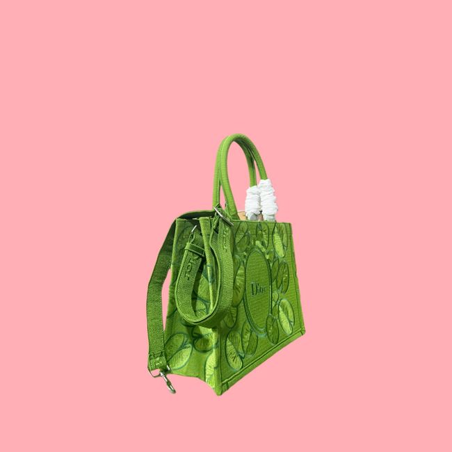 Small Dior Book Tote with Strap Embroidered M1404OE-13