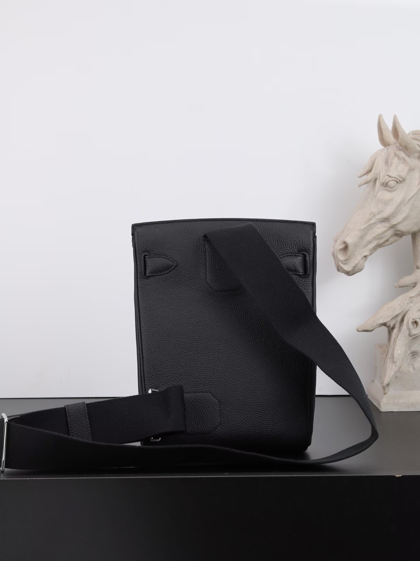 Hermes  HAC A DOS Original Togo Leather Chest Bag H60321 Black