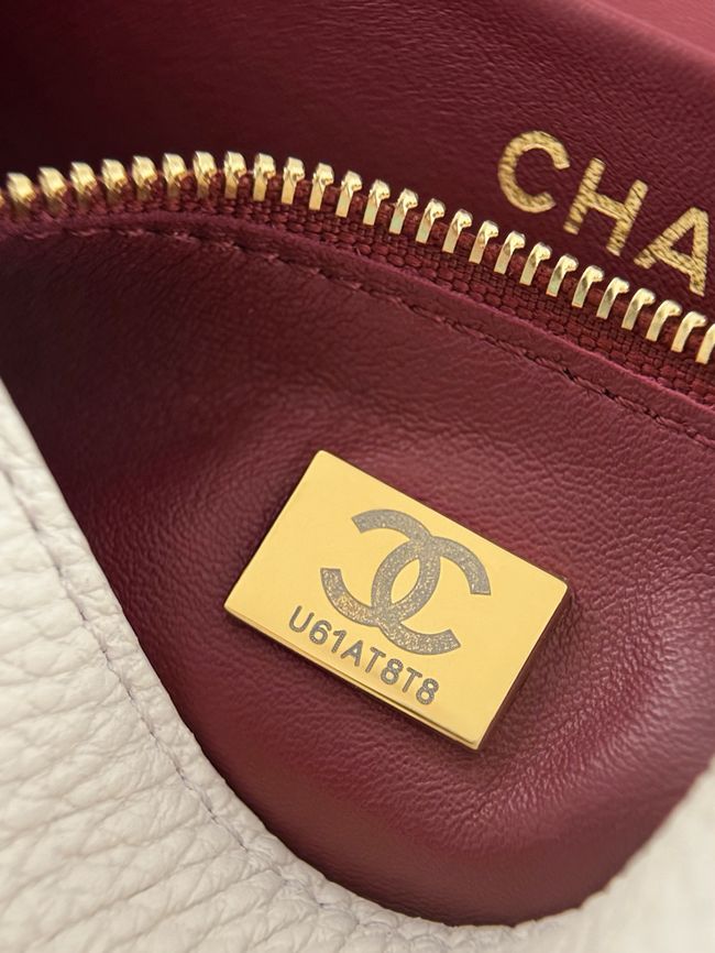 Chanel Mini Flap Bag AS6573 Ivory&gold-Tone Metal