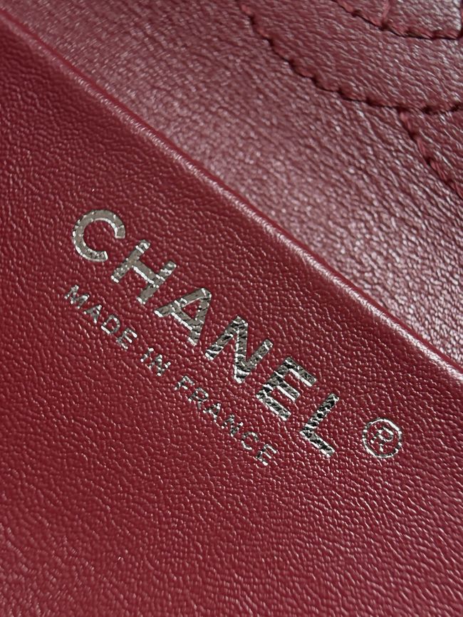 Chanel Mini Flap Bag AS6573 dark gray&Silver-Tone Metal