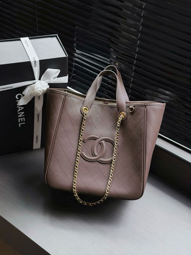 Chanel Small Shopping Bag AS6200 Burgundy