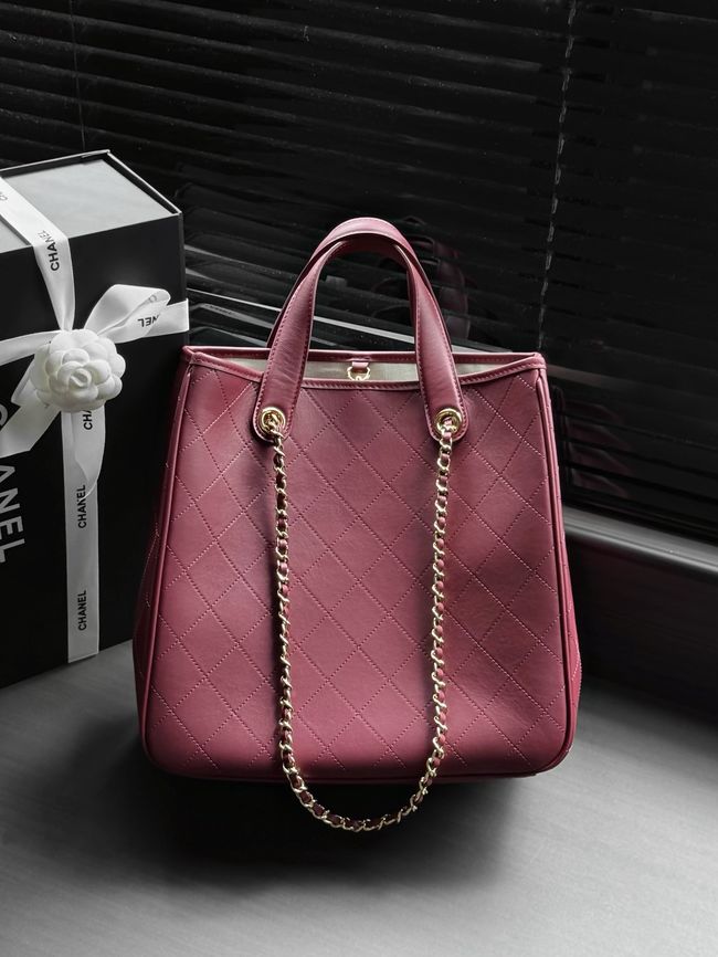 Chanel Small Shopping Bag AS6200 red