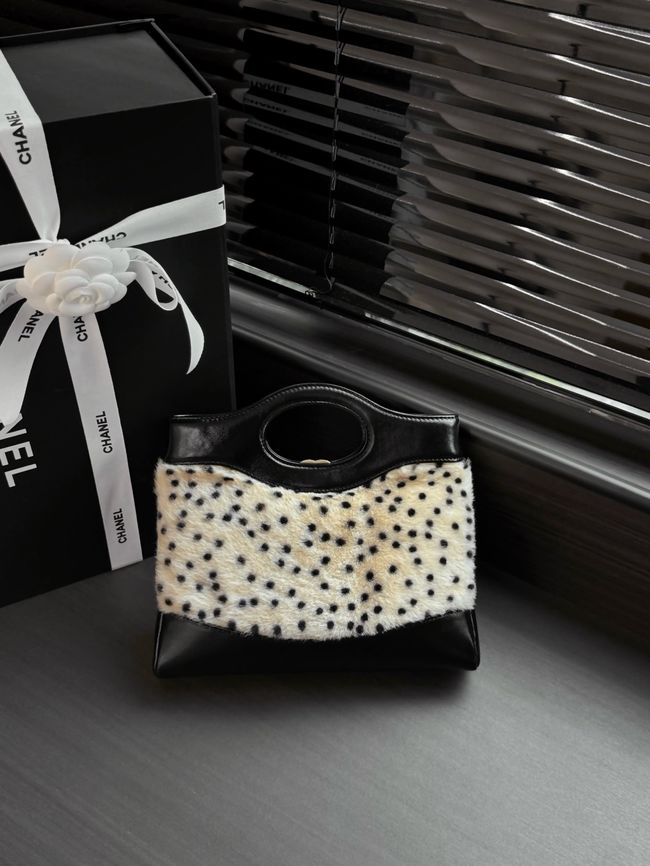 CHANEL 31 Mini Shopping Bag AS4133 Light Beige & Black