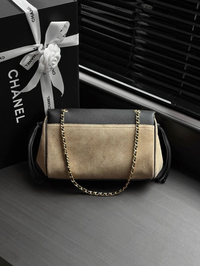 Chanel Small Shoulder Bag AS6427 black&Beige