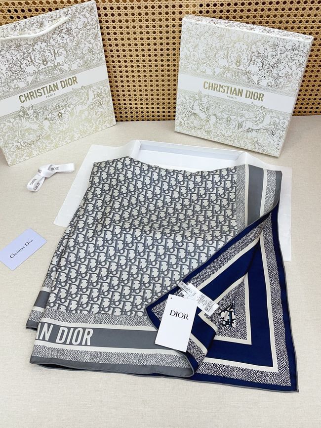Dior 90 Square Scarf Silk Twill KY199-3
