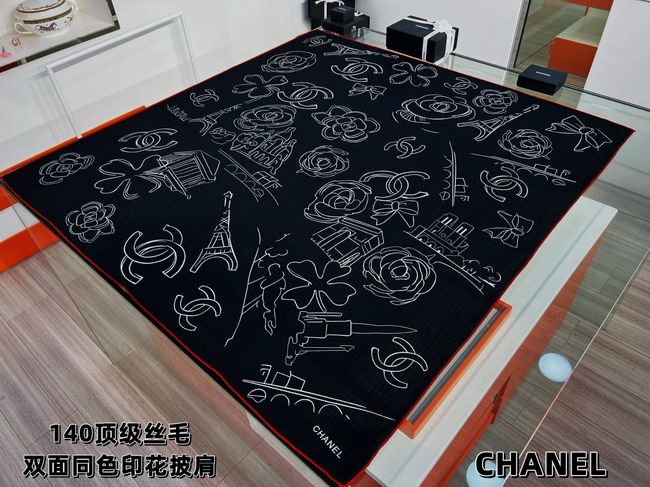 Chanel cashmere scarf B25983-1