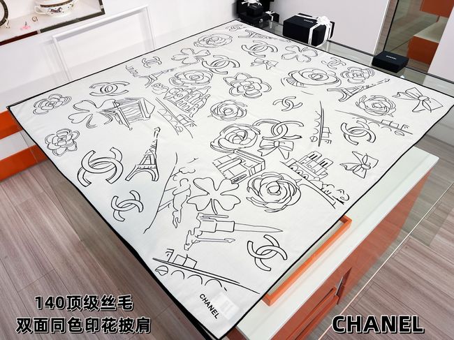 Chanel cashmere scarf B25983-2