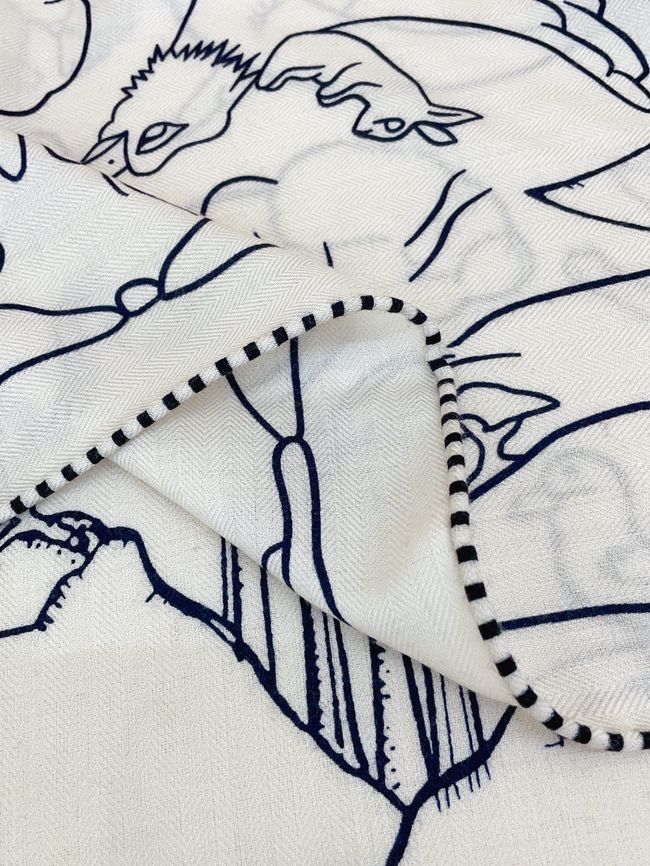 Hermes cashmere scarf H251527-1