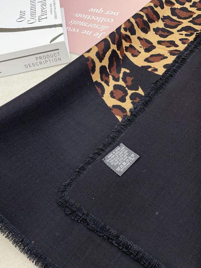 YSL Shawl Wool Silk and Cotton 873734-2
