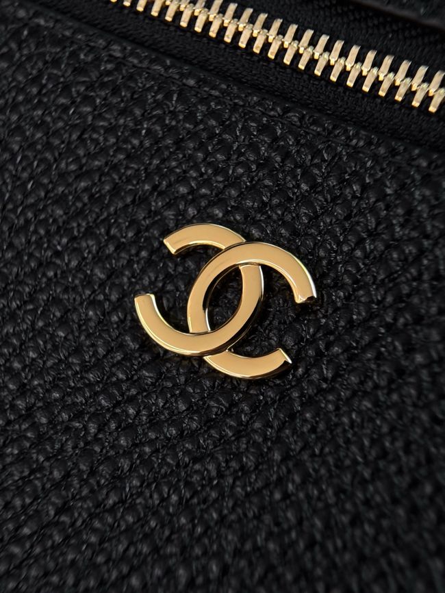 Chanel Large Vanity with chain AS6473 black