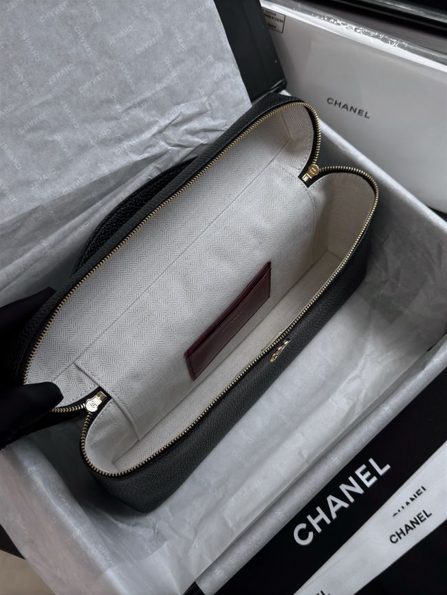 Chanel Large Vanity with chain AS6473 black