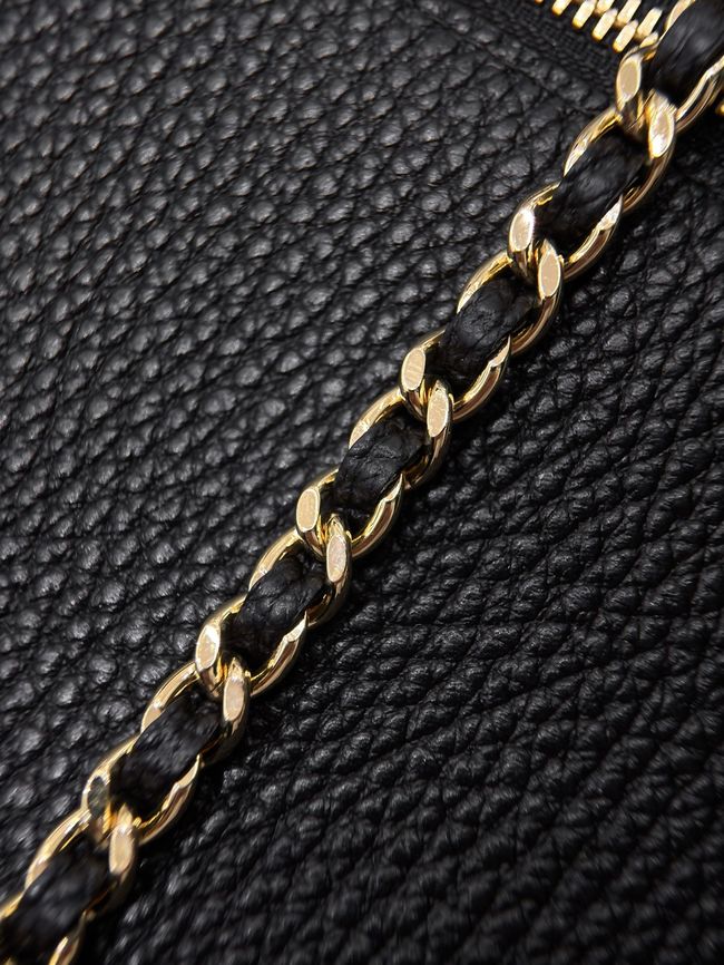 Chanel Large Vanity with chain AS6473 black