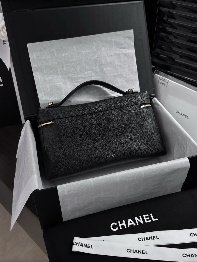 Chanel Large Vanity with chain AS6473 black