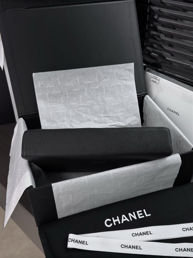 Chanel Large Vanity with chain AS6473 black