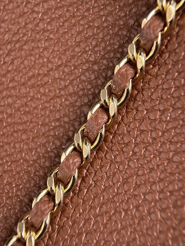 Chanel Large Vanity with chain AS6473 camel