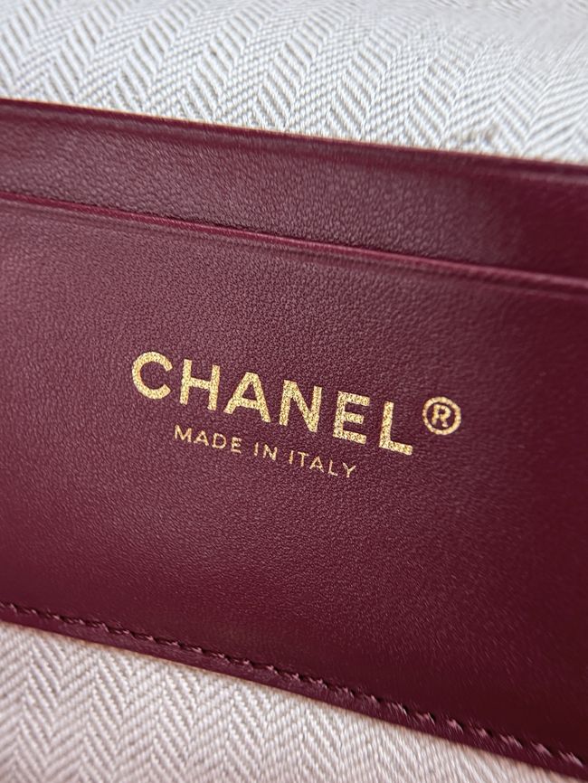 Chanel Large Vanity with chain AS6473 pink