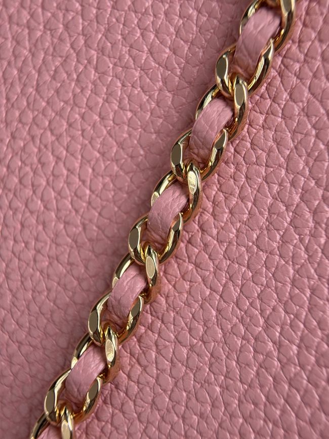 Chanel Large Vanity with chain AS6473 pink