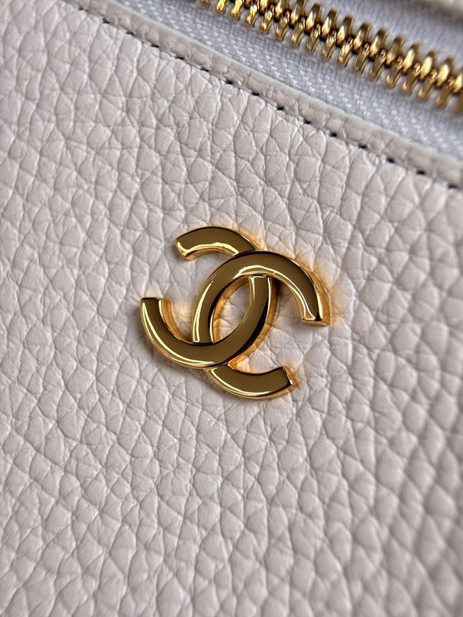 Chanel Large Vanity with chain AS6473 white