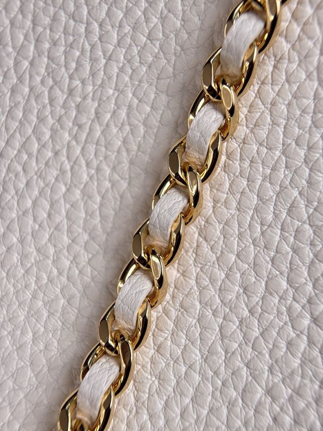 Chanel Large Vanity with chain AS6473 white