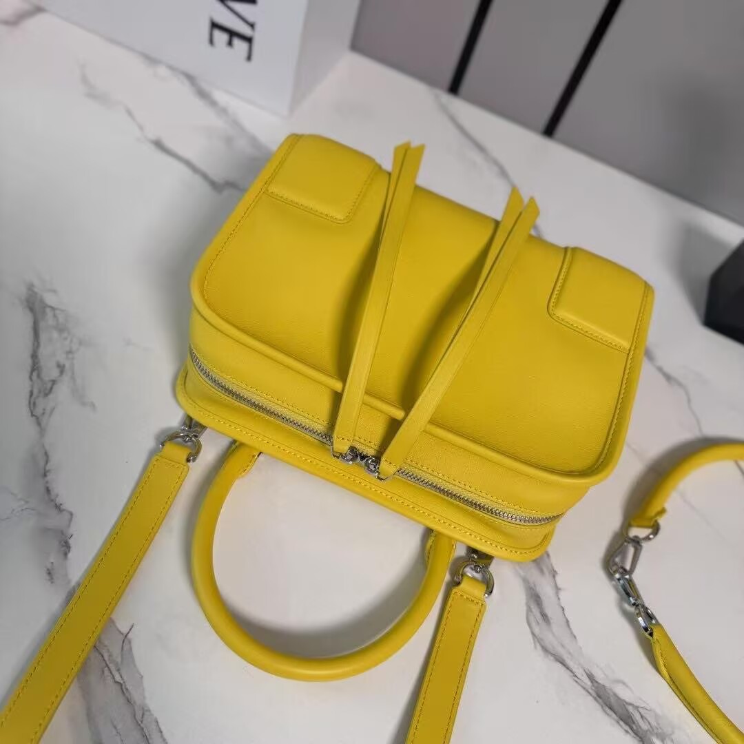 Loewe Top Handle Original Leather Bag L50231 Yellow