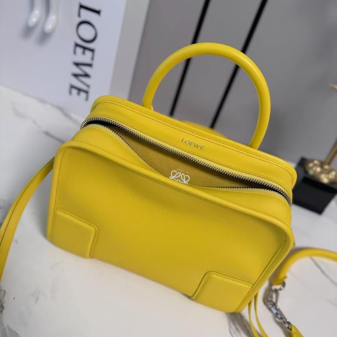 Loewe Top Handle Original Leather Bag L50231 Yellow