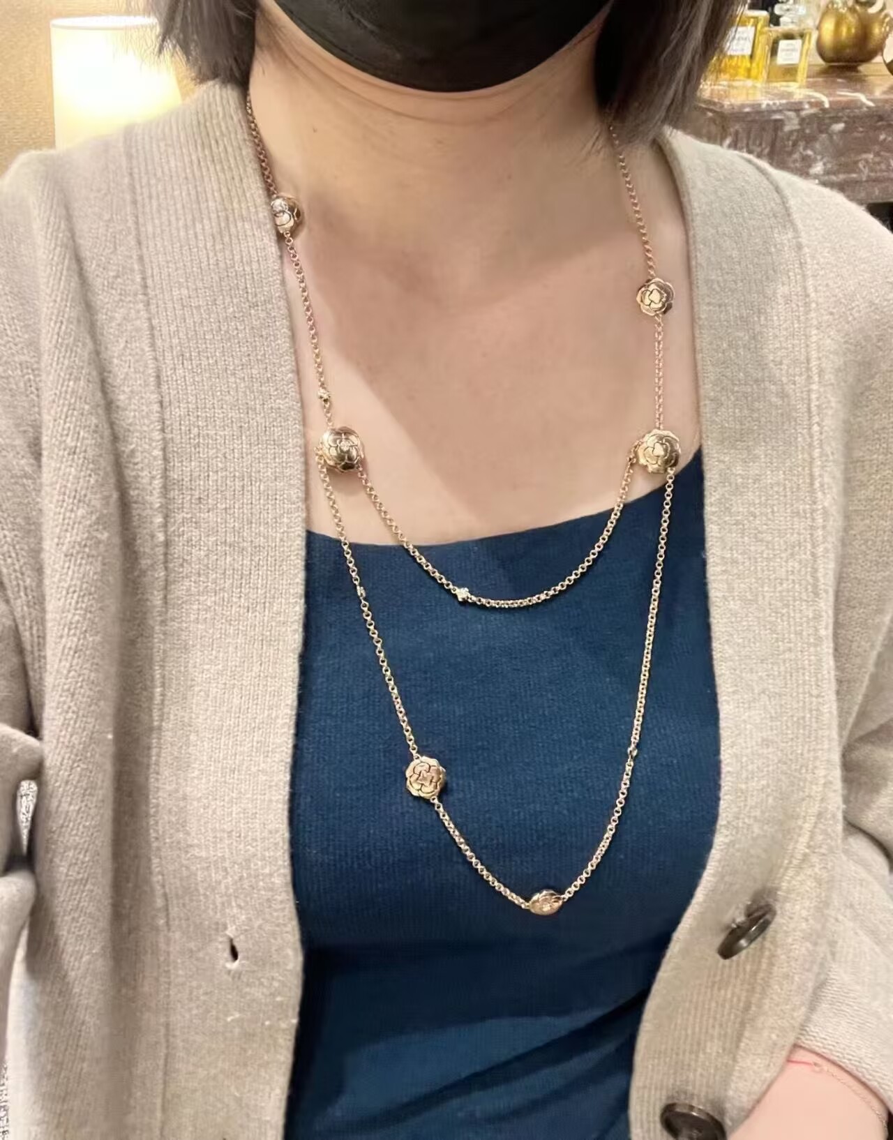 Chanel Necklace CN70314 Rose Gold