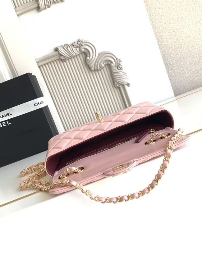Chanel Small Flap Bag Lambskin AS6430 pink