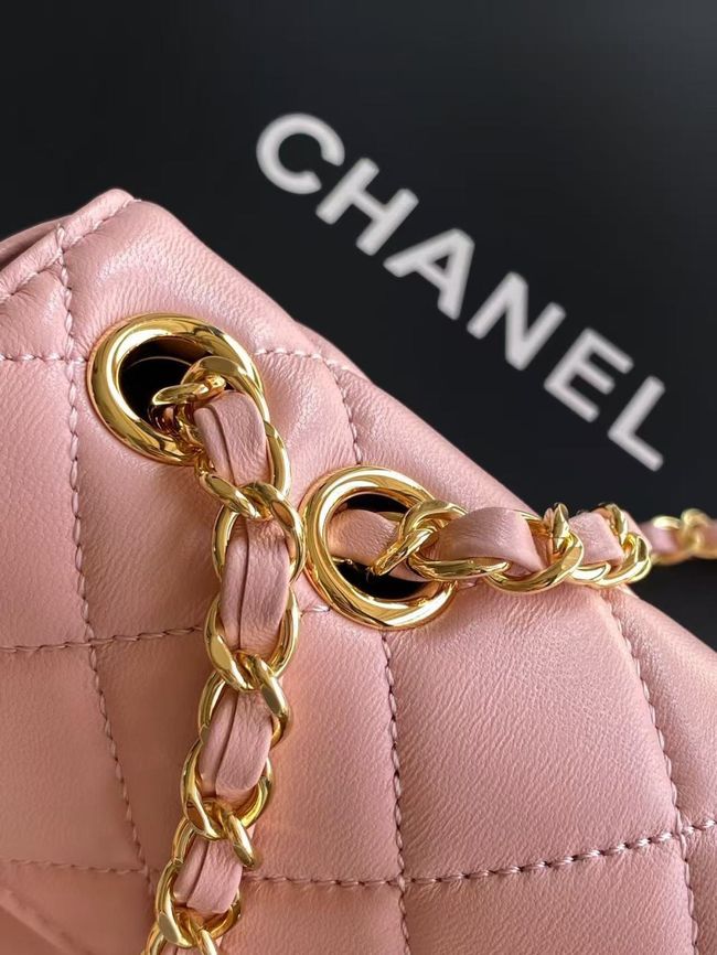 Chanel Small Flap Bag Lambskin AS6430 pink