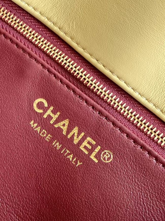 Chanel Small Flap Bag Lambskin AS6430 yellow