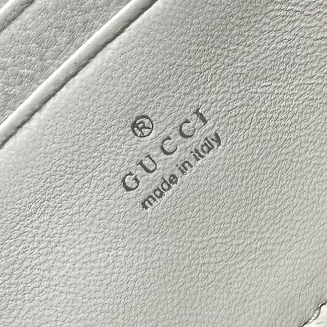 Gucci GG Marmont pouch with strap A006X2 white