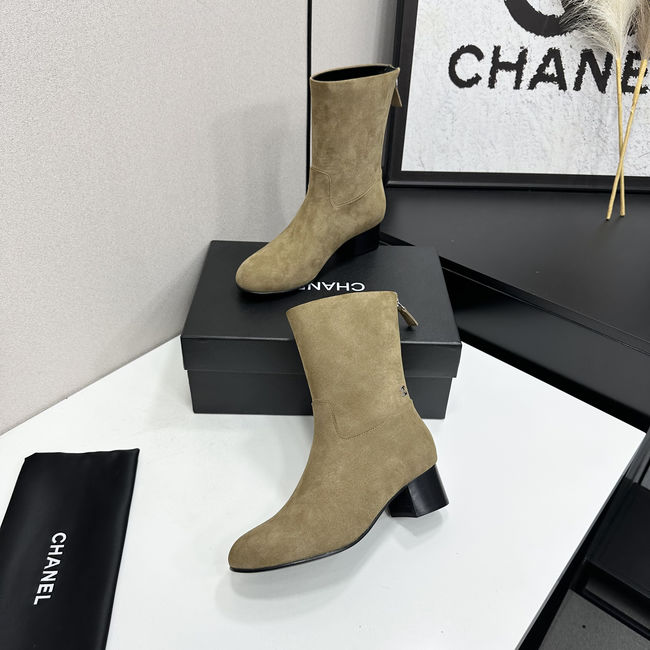 Chanel Mid-Calf Boots Suede 95410-3