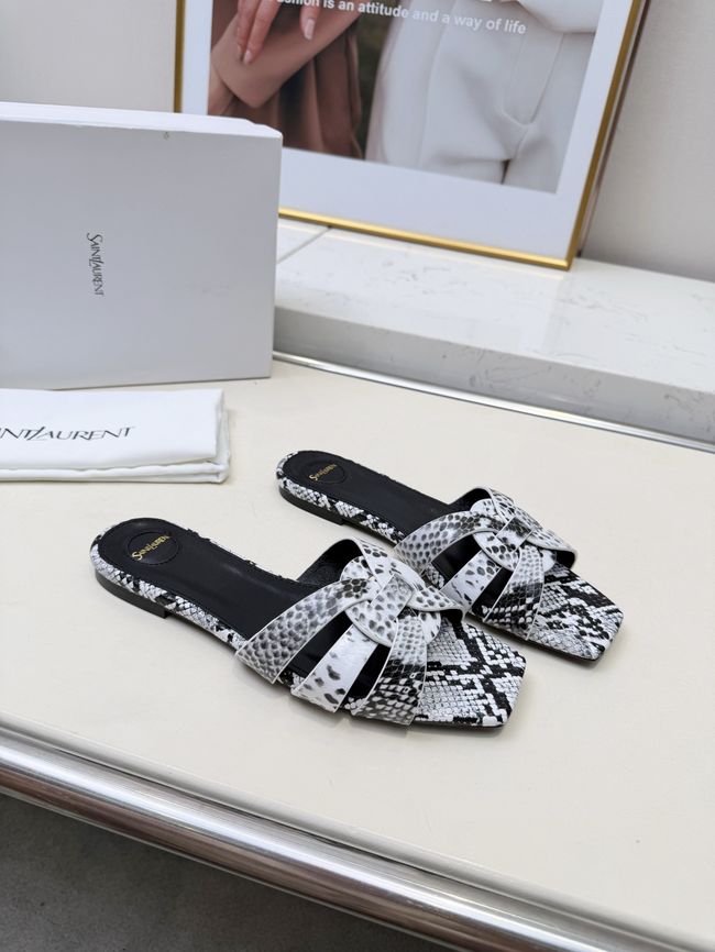 Saint Laurent tribute SANDALS in smooth leather 875936-13