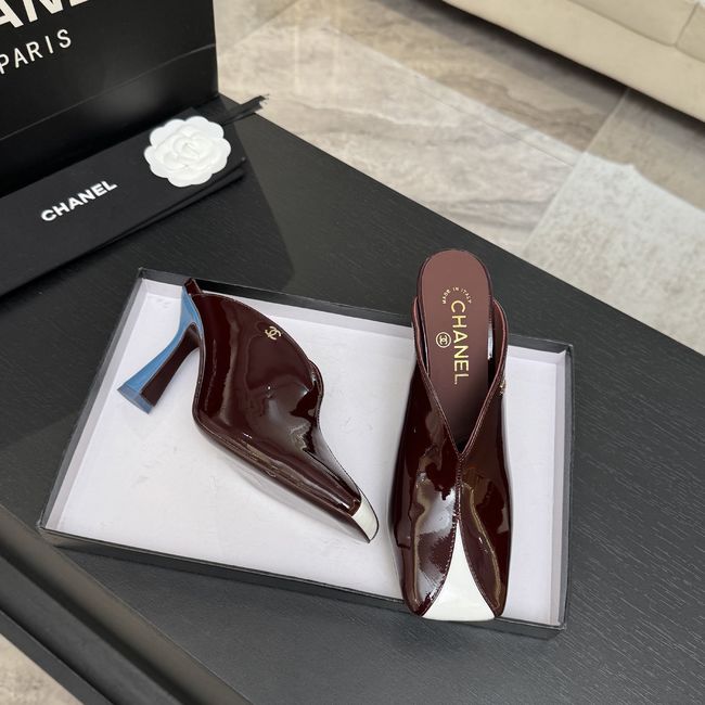 Chanel Mules Patent Calfskin G47606-4