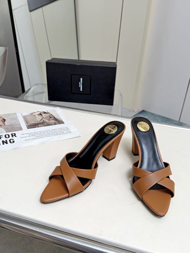 Saint Laurent mule sandals leather 7.5CM F6630-1