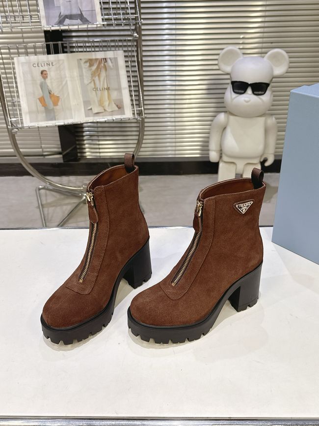 Prada Monolith brushed leather Chelsea boots G085-4