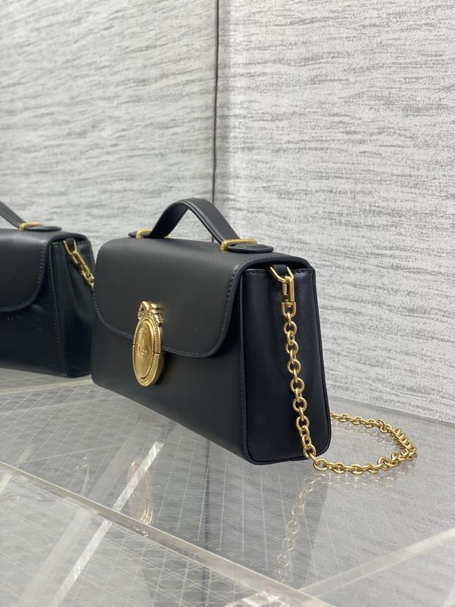 Dior Medaillon Pouch Smooth Calfskin M3671 black