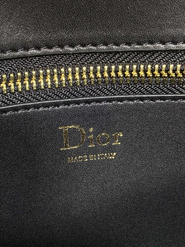 Dior Medaillon Pouch Smooth Calfskin M3671 black