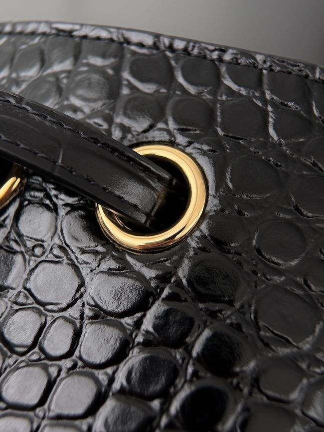 Chanel Crocodile Embossed Maxi Flap bag AS6231 black&gold-Tone Metal