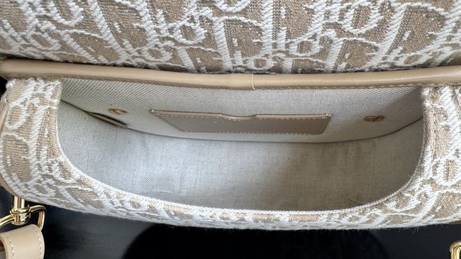 MEDIUM DIOR BOBBY BAG Warm Taupe Box Embroidery M2170 apricot