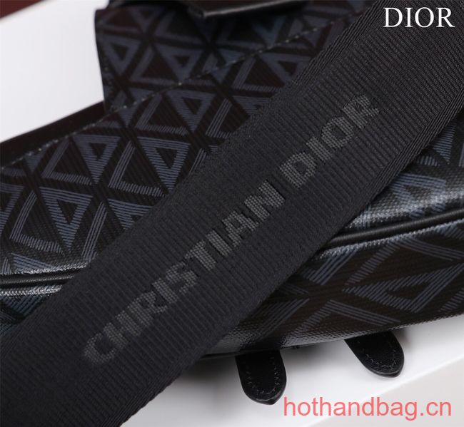 Dior Essentials SADDLE BAG Diamond Canvas 1ADPO093 black