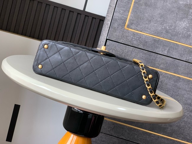 Chanel SMALL FLAP BAG WITH TOP HANDLE AS5356 black
