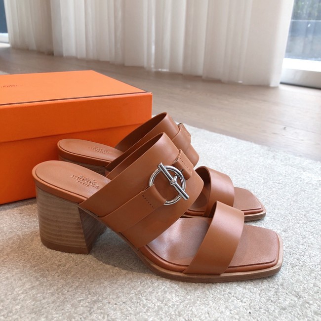 Hermes WOMENS SANDAL Heel 6.5CM 55861-2