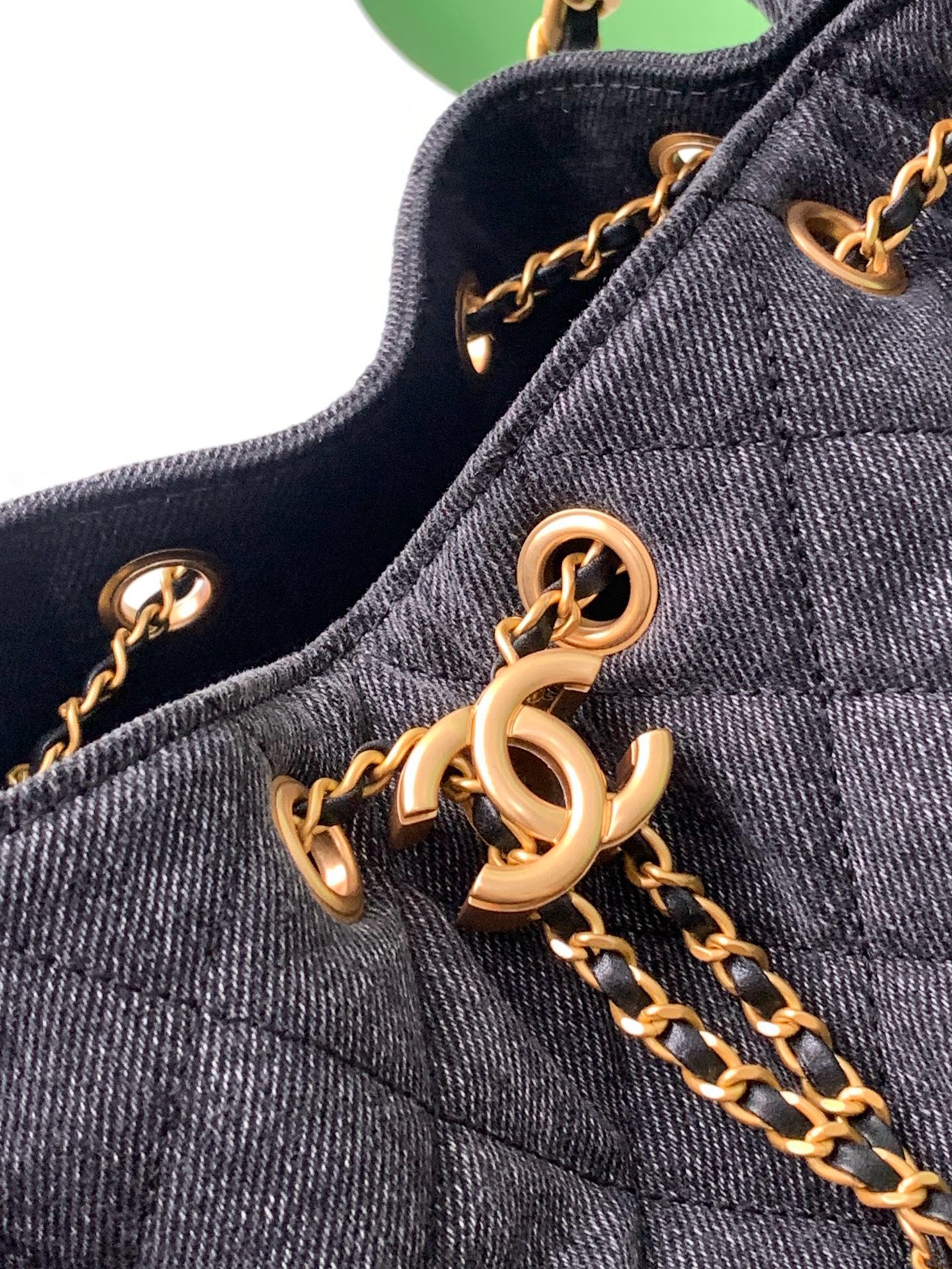 Chanel Denim HOBO BAG AS5231 black