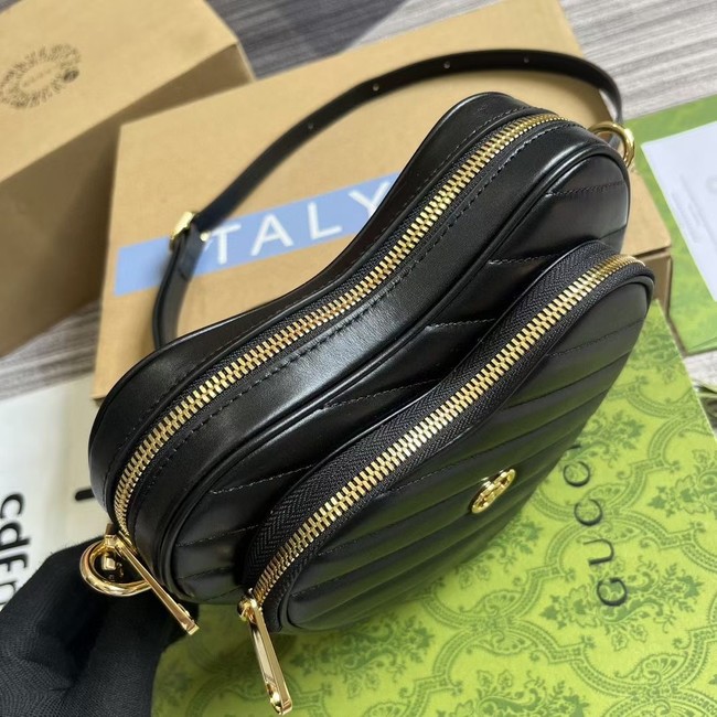 GUCCI GG MARMONT SMALL SHOULDER BAG 751628 BLACK