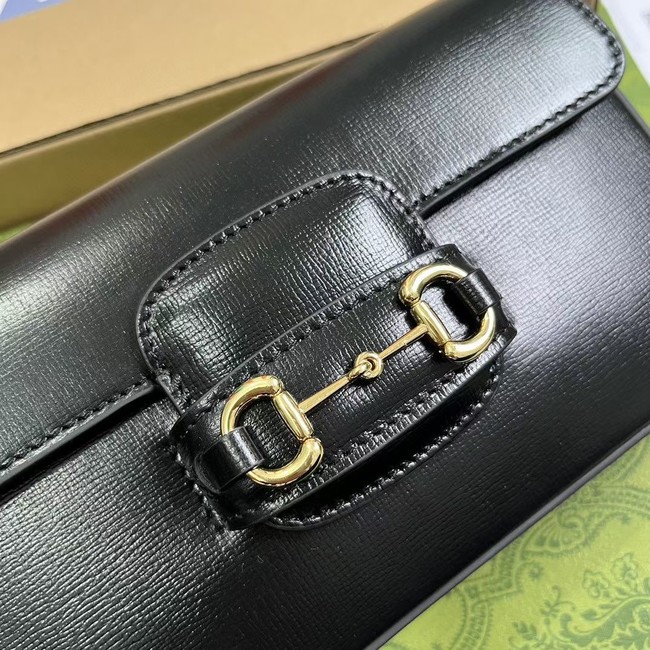 GUCCI HORSEBIT 1955 SOFT SMALL SHOULDER BAG 752002 black