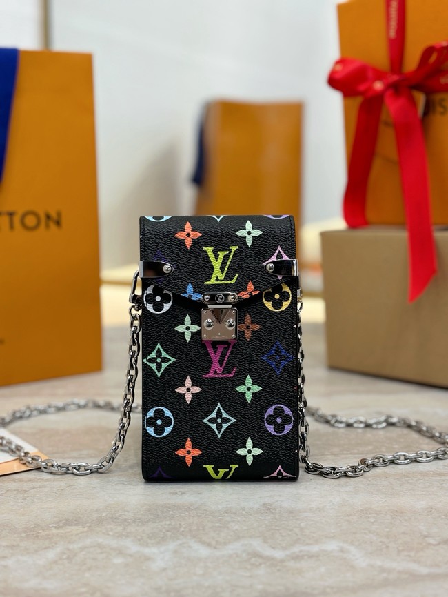 Louis Vuitton Petite Malle Monogram Canvas Bag M13572 black