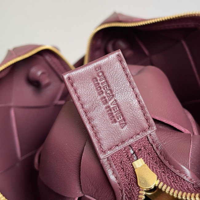 Bottega Veneta Intrecciato Concert Pouch D794258 Cherry