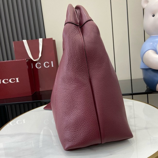 GUCCI SOFTBIT MAXI SHOULDER BAG 837466 Rosso Ancora red